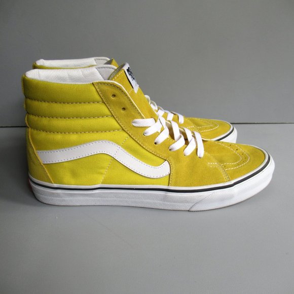 yellow hi top vans
